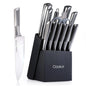 Kitchen Knife Set, 15 Piece with Block My Store