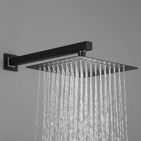 10 Inch Shower Head Bathroom Luxury Rain Shower Complete Combo Set Wall Mounted Inkedjoy