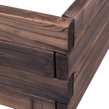 Elevated Wooden Garden Planter Box Bed Kit Inkedjoy