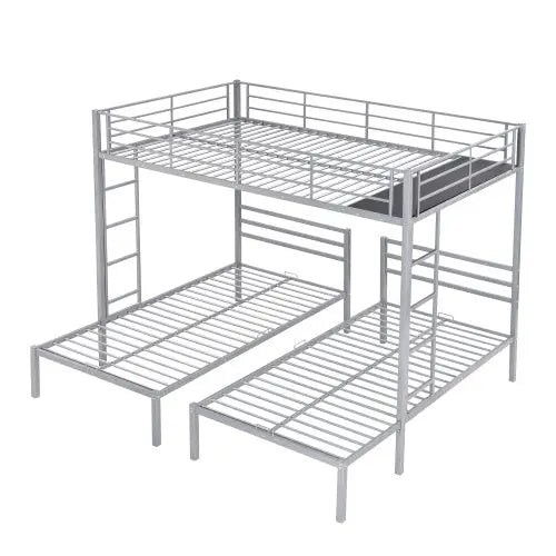 Full Over Twin Twin Size Bunk Bed With Built-in Shelf My Store