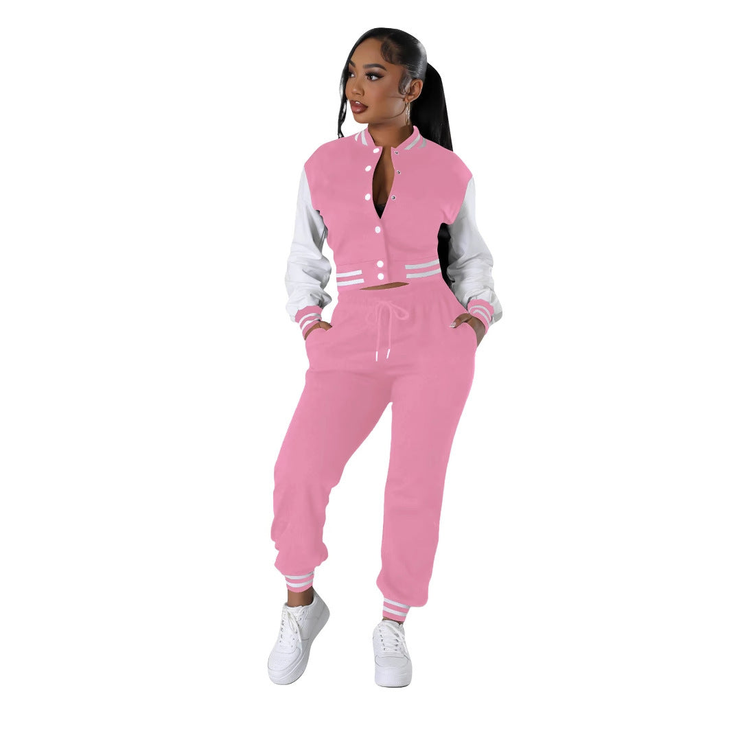 Women's Fashion Baseball Uniform Two-piece Suit null