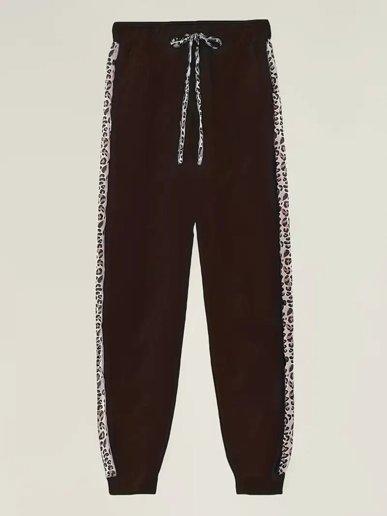 2 Pieces Of Women's Casual Leopard Print Jacket And Sports Pants Set My Store