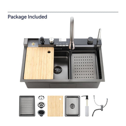 Pull-out Facuet Single Bowl Sink Kitchen My Store