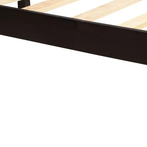 Platform Bed Frame With Headboard, Wood Slat Support, No Box Spring Needed,Twin, Espresso My Store