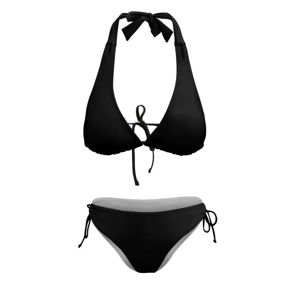 V-Neck Bikini Swimsuit Inkedjoy