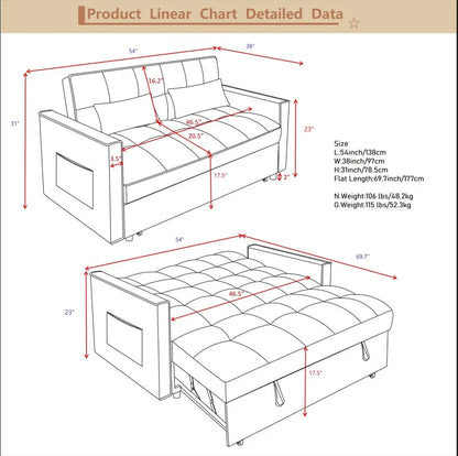 Adjustable Backrest Sofa My Store