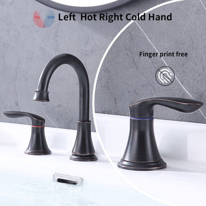 8 Inch Wide Bathroom Sink Faucet -Bronze My Store
