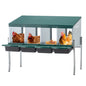 4-Hole Chicken Nest, With Legs And Cover To Protect Eggs,Green Inkedjoy