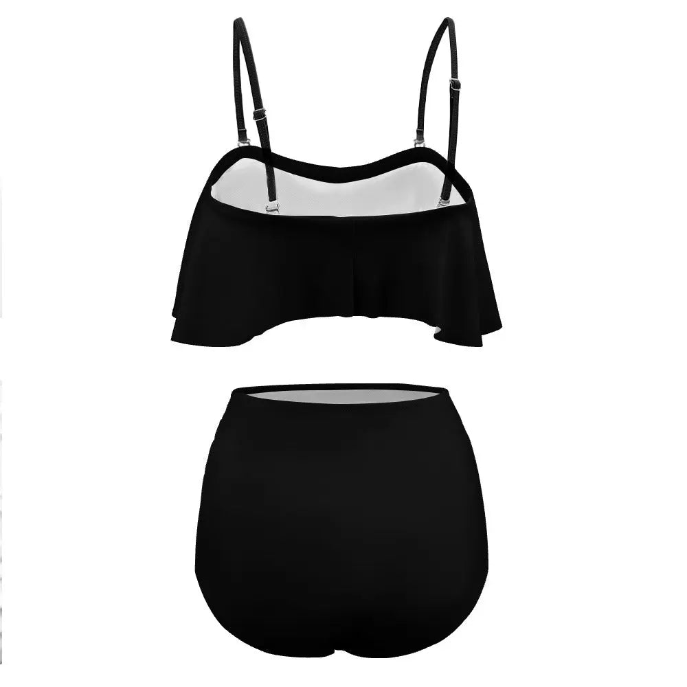 Colorful Ladies Loose Top Bikini Swimsuit Inkedjoy