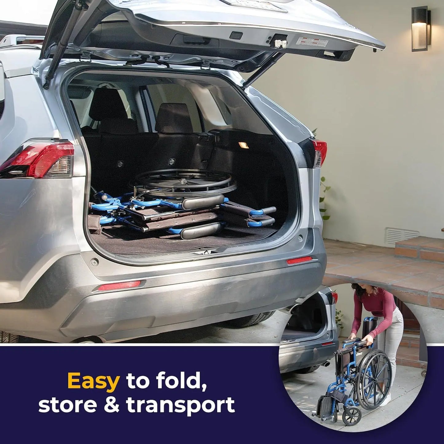 Lightweight Folding Wheelchair My Store