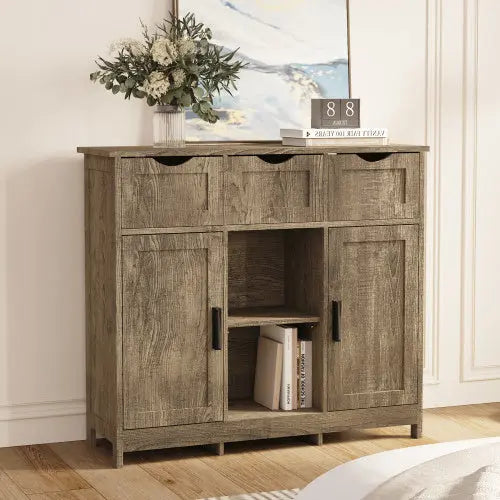 Storage Cabinets,Wooden Floor Cabinet,with Drawers And Shelves Storage Cabinets,Accent Cabinet For Living Room,Bedroom,Bathroom Furniture Home Decor My Store