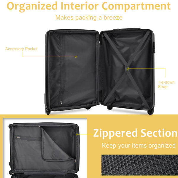 3-piece Luggage Set Inkedjoy