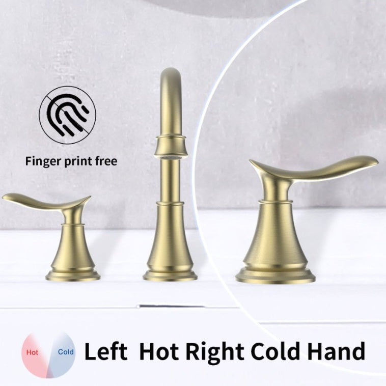 2-Handle 8 Inch Faucet -Gold My Store