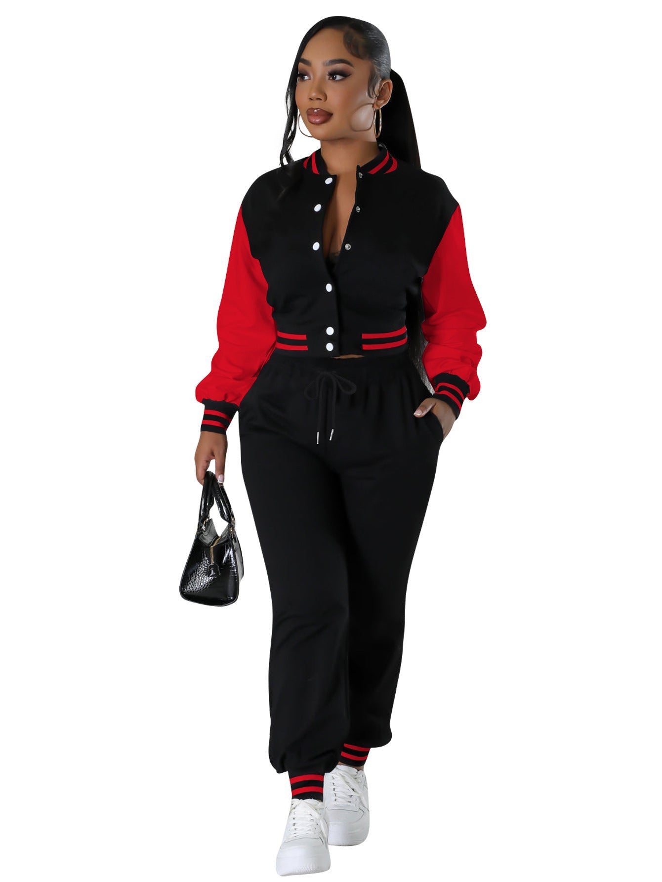 Women's Fashion Baseball Uniform Two-piece Suit null