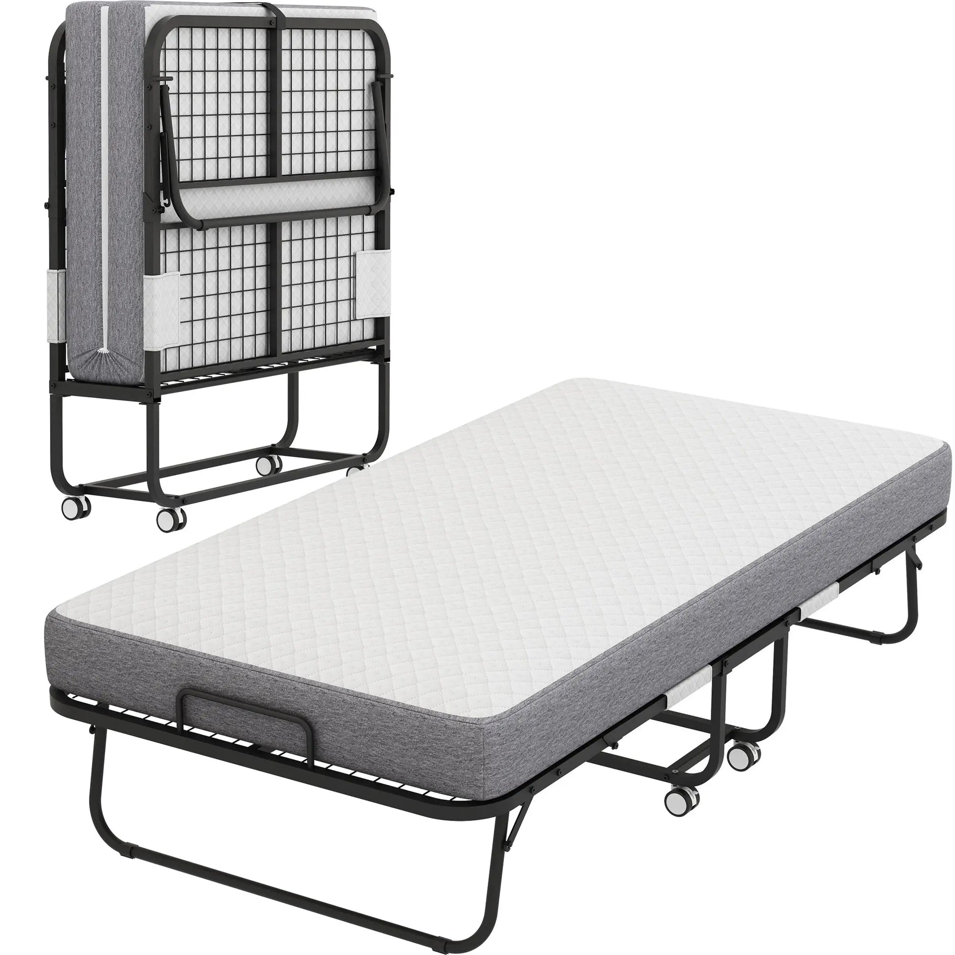 Folding Bed With Mattress My Store