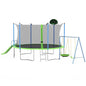 12FT Trampoline With Slide And Swings With Basketball Hoop And Ladder And Net My Store