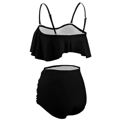 Colorful Ladies Loose Top Bikini Swimsuit Inkedjoy