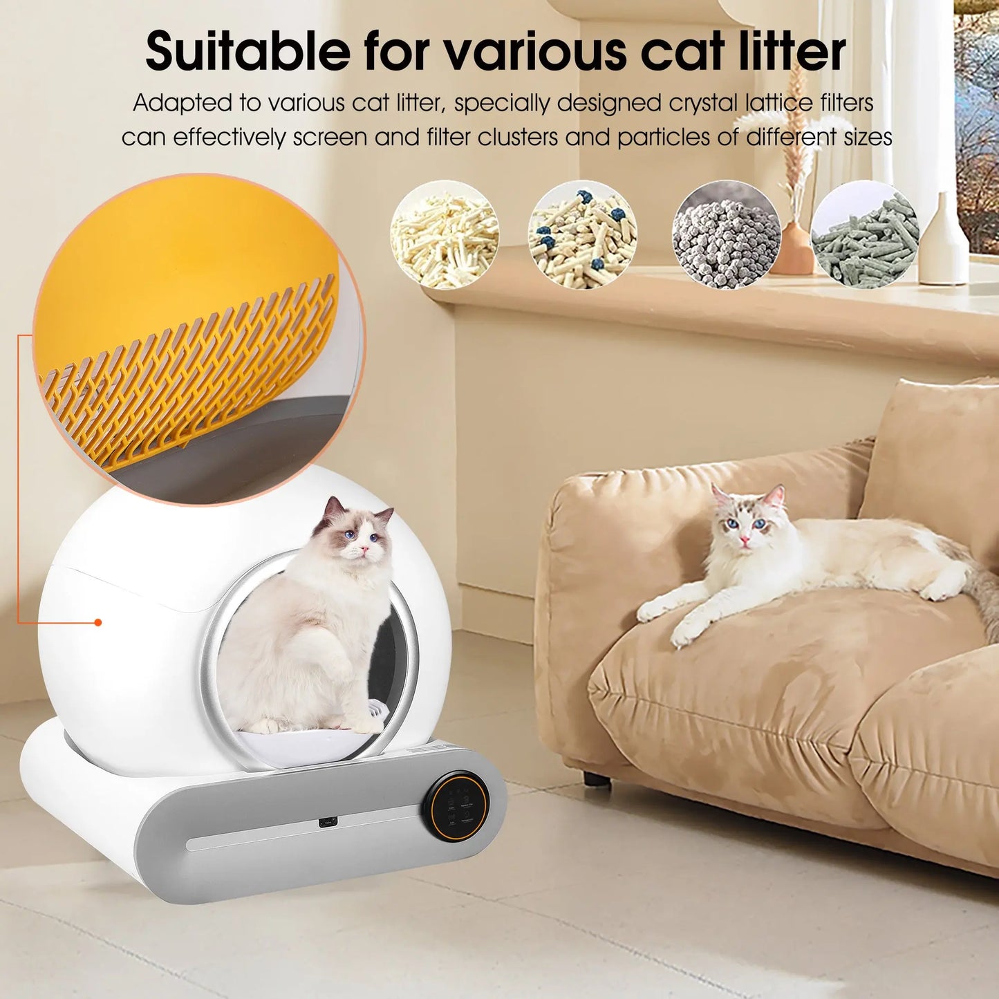 Self-cleaning Litter Box, Automatic Scooping And Deodorization My Store