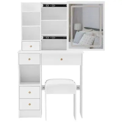 Tri-color Switching, Brightness Adjust LED Mirror, High Capacity Storage Vanity My Store