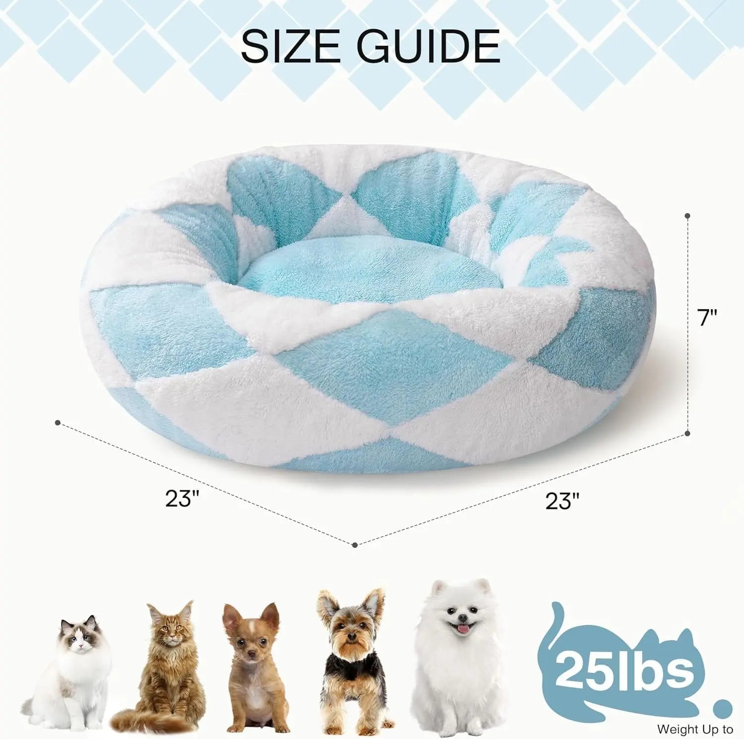 MEWOOFUN Donut Pet Bed My Store