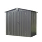 6.5x 4.2Metal Garden Shed- Dark Gray Inkedjoy