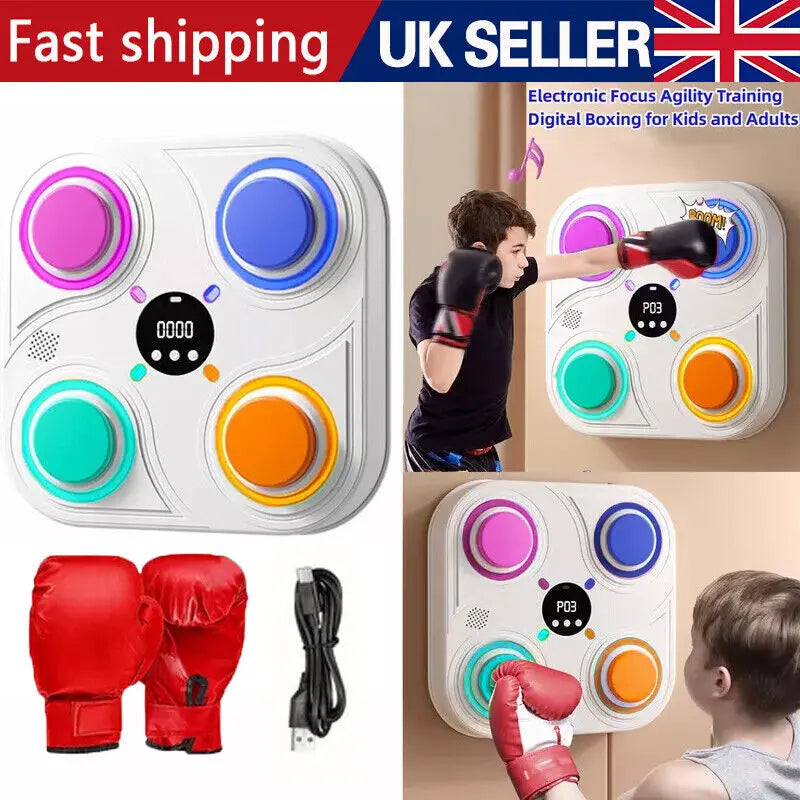 Smart Punching Boxing Electronic Music Machine Home Training Bluetooth With LED. My Store