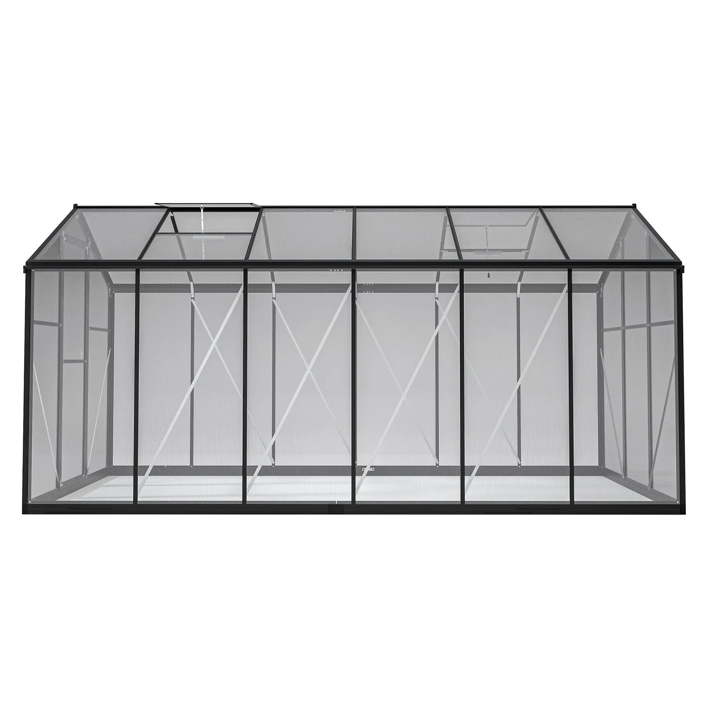 6' X 12' Thicked Polycarbonate Greenhouse With Double Flush Door My Store