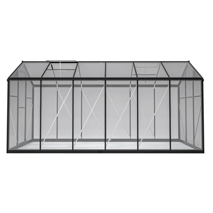 6' X 12' Thicked Polycarbonate Greenhouse With Double Flush Door My Store