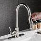 Pull-out Hot And Cold Household Kitchen And Dishwashing Brushed Copper Sink Faucet My Store