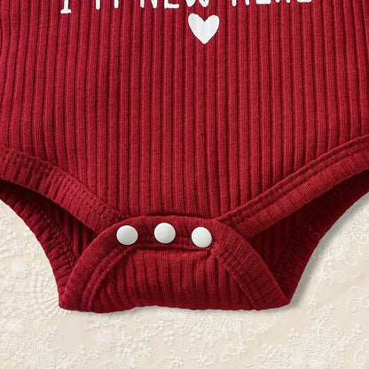 Newborn Baby Girl 'Hello I'm New Here' Romper Set Includes Floral Pants, Hat, Headband, & Coming Home Outfit My Store