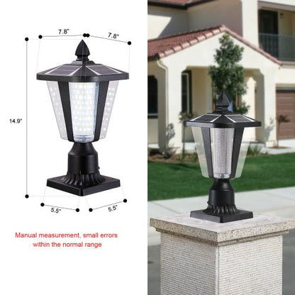 Solar Pillar Headlights With Dimmable LEDs 1-pack My Store