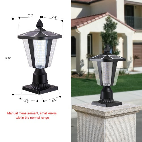 Solar Pillar Headlights With Dimmable LEDs 1-pack My Store