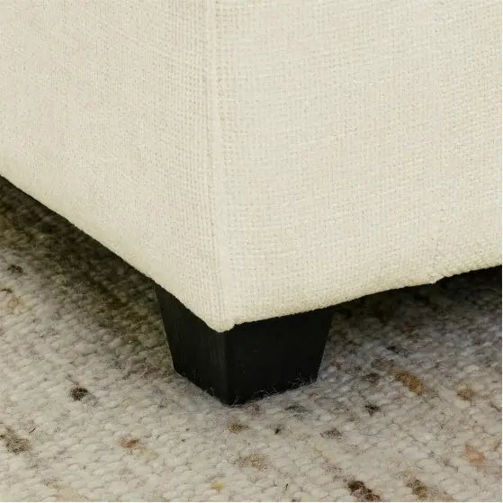 Sectional With Ottoman- Beige White My Store