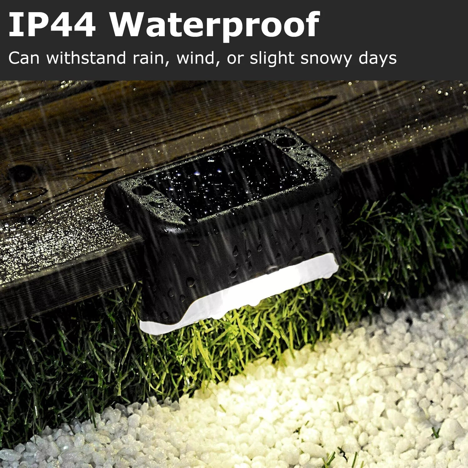 4 Solar LED Bright Deck Lights Ohberri