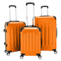 3-in-1 ABS Trolley Case 20 Inches, 24 Inches, 28 Inches Orange Inkedjoy