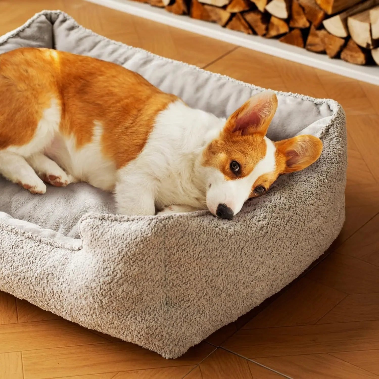 MEWOOFUN Medium Dog Bed - Washable Bed With Warming & Calming Features My Store
