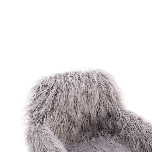 Modern Faux Fur Home Office Chair Inkedjoy