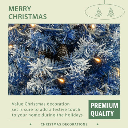 Pre-lit Christmas Tree Artificial Christmas 4-piece Set My Store