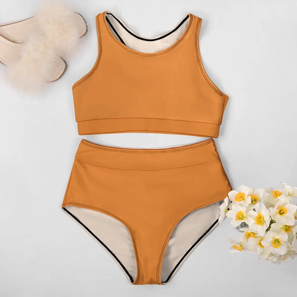 Ladies Two Piece Bikini Swimsuit Inkedjoy