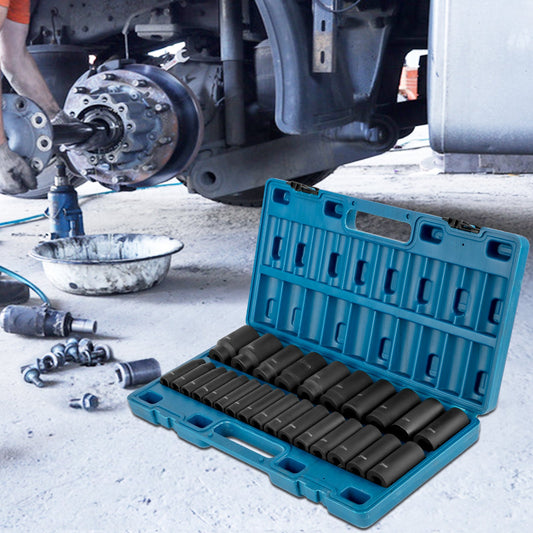 Impact Socket Set 26 Piece Impact Sockets, Deep Socket With A Storage Cage My Store