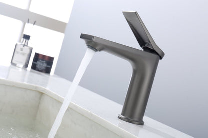Gray Single Hole Bathroom Faucet My Store