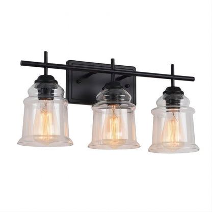 3-Light With Clear Glass Satin Shade My Store