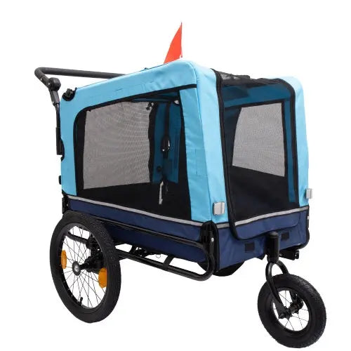 Outdoor Heavy Duty Foldable Utility Pet Stroller Dog Carriers Bicycle Trailer My Store