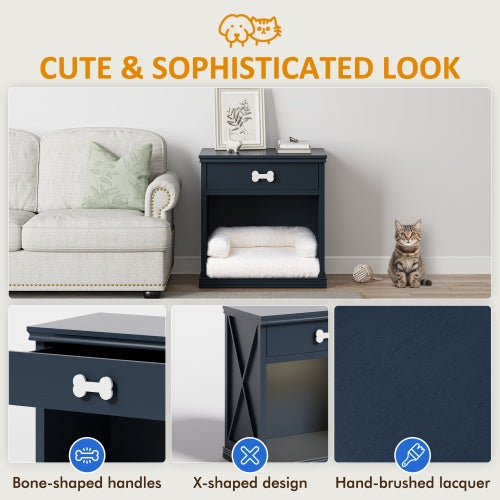 Vintage Small Locker With LED Lights And Pet Bed My Store