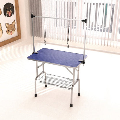 Folding Dog Pet Grooming Table Heavy Duty Stainless Steel Inkedjoy