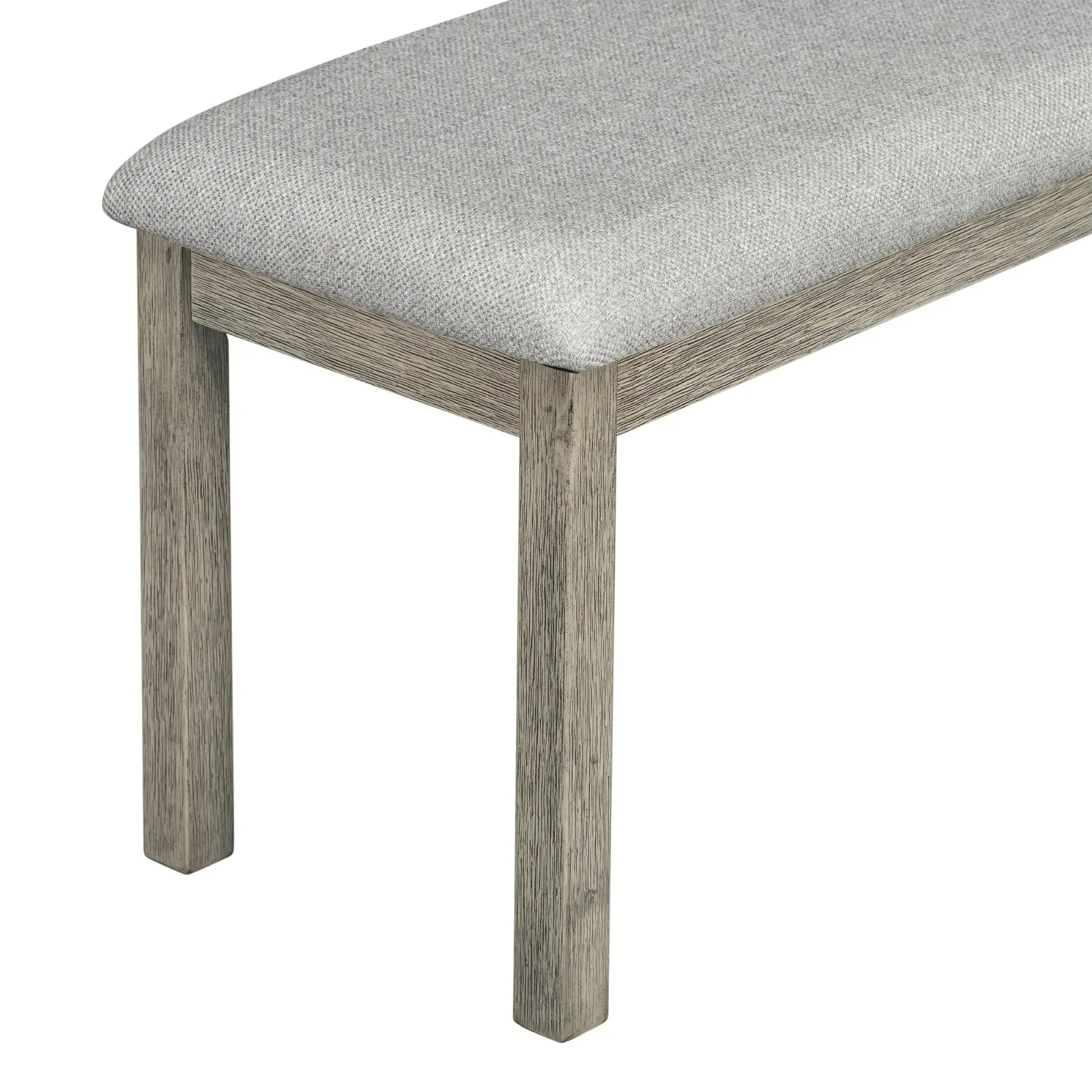 TREXM 6-Piece Rubber Wood Dining Set With Wood Grain Pattern Tabletop My Store