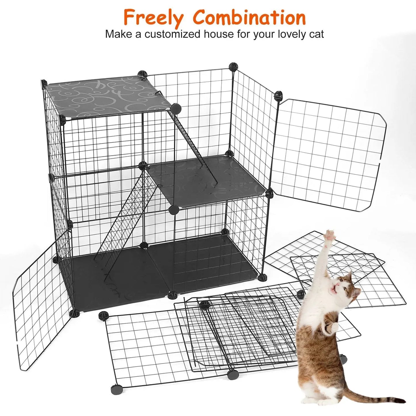 Cat Cage With 3 Doors And 3 Layers, Suitable For Kittens, Puppies, Rabbits My Store