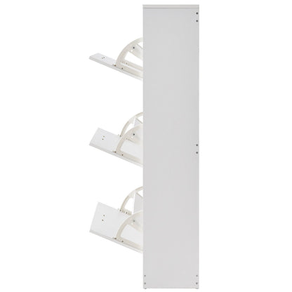 Shoe Cabinet With 3 Flip Drawers Inkedjoy