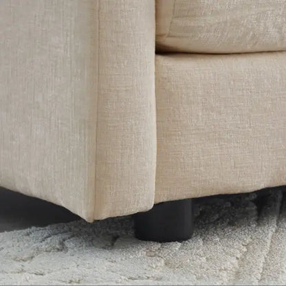 Mid-Century Modern Couch 3-Seater Sofa With 2 Armrest Pillows And 3 Toss Pillows My Store