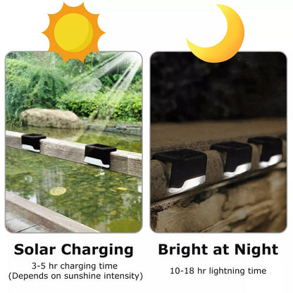 4 Solar LED Bright Deck Lights Ohberri